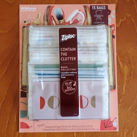 15 Ziploc Reusable Accessory Bags - Picture 1 of 2